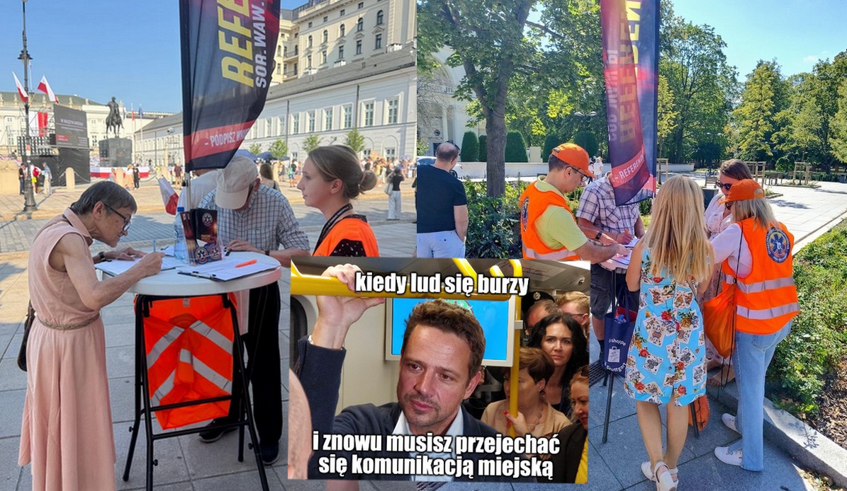 Warszawa: zebrano część podpisów potrzebnych do referendum w sprawie odwołania Rafała Trzaskowskiego