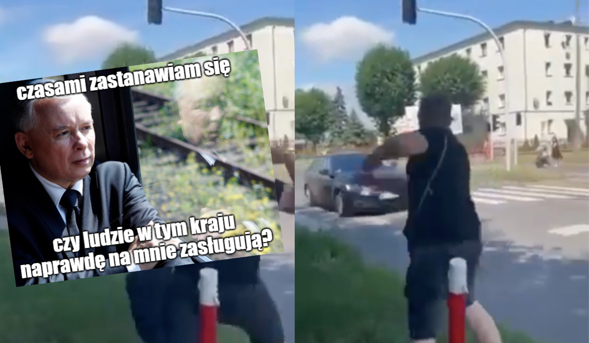 Dziennikarz w wywiadzie z prezesem Kaczyńskim porównał rzucanie jajkami w limuzynę do zabójstwa Popiełuszki, prezes się zgodził