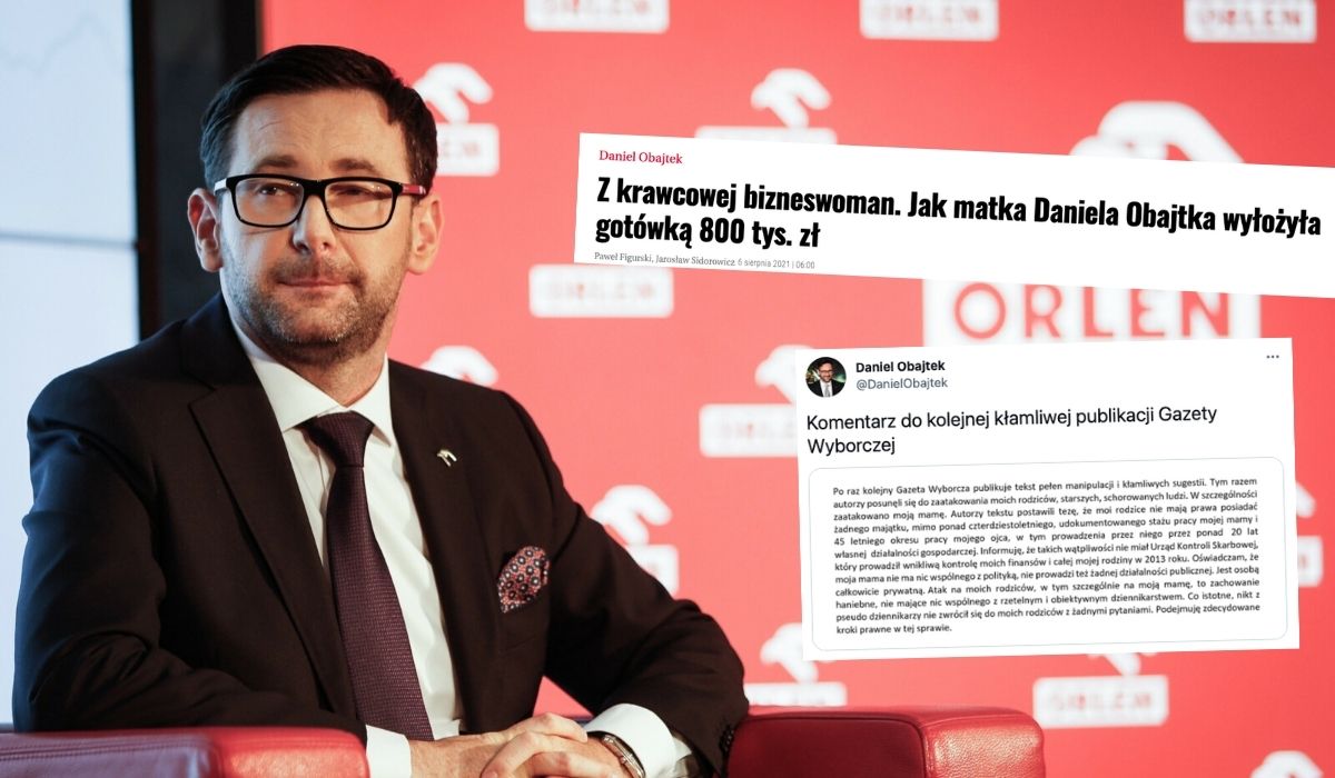 Wyborcza twierdzi, że mama Obajtka zainwestowała w spółkę jego znajomych 800 tys zł 