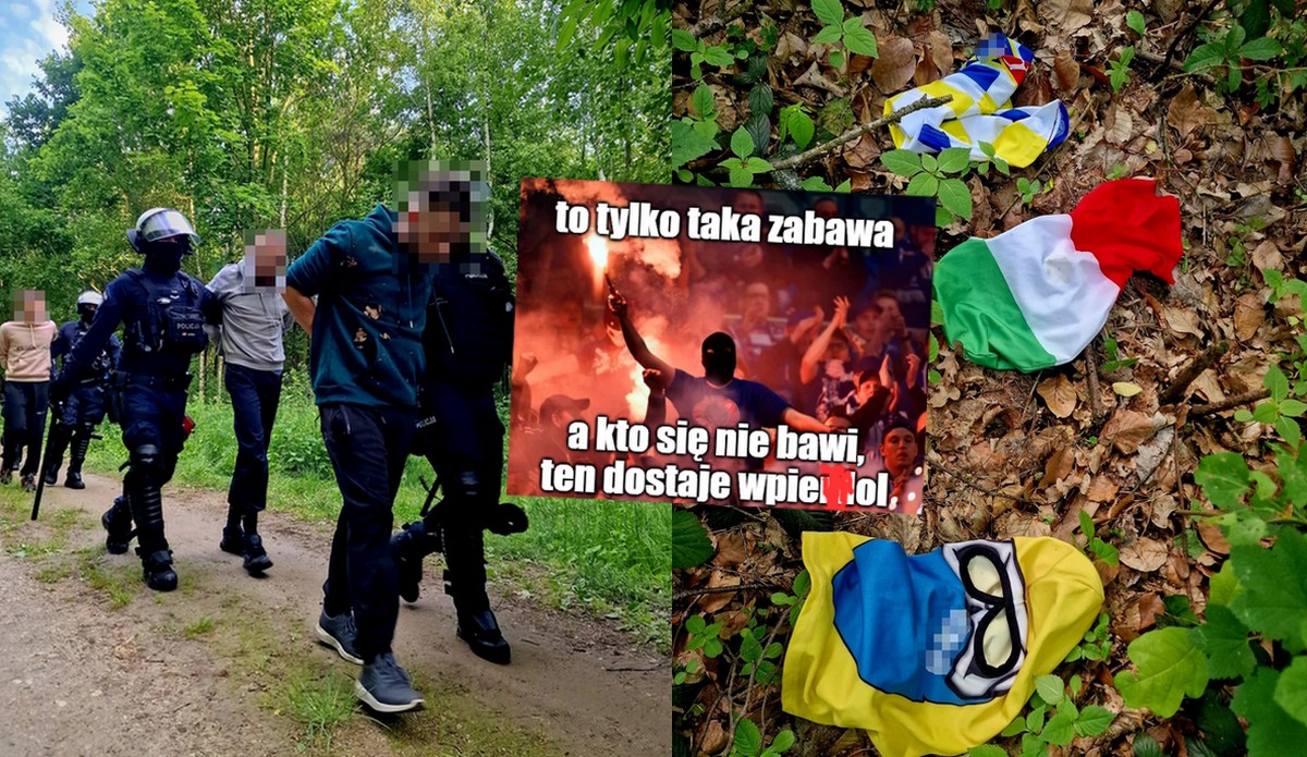 Szczytniki: policja zatrzymała grupę kiboli, którzy planowali ustawkę lub napaść na kibiców wrogiej ekipy