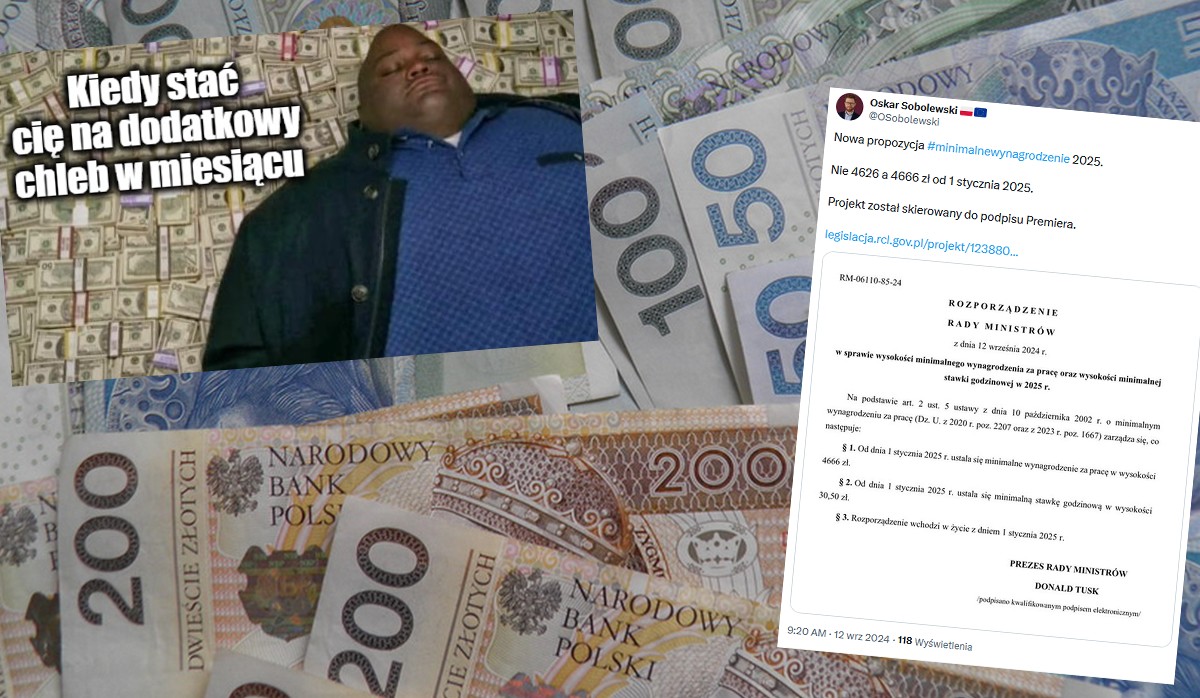 Rząd podwyższa płacę minimalną do 4666 zł, minimalna stawka godzinowa wyniesie 30,50 zł