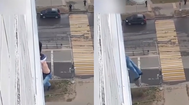 Rosja: chciał zrobić selfie na imprezie, wypadł z okna. Dostał mandat za wychodzenie z domu