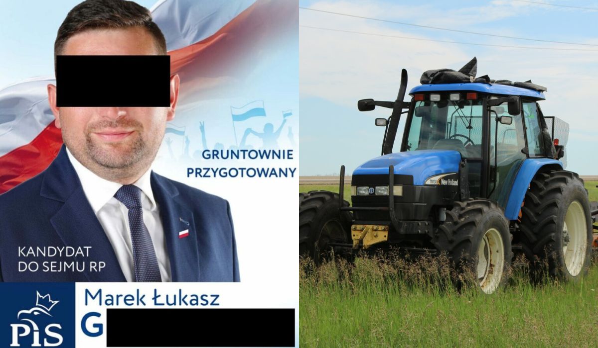 Nafurany mefedronem po kokardki samorządowiec z PiS ukradł ciągnik, sąd zdecydował o karze i obowiązku leczenia
