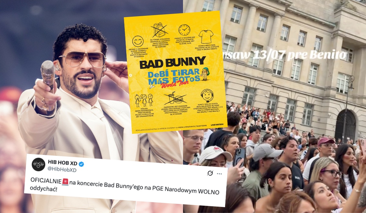 Bad Bunny wystąpi dziś w Polsce, kolejny wielki koncert z zakazem wnoszenia wody
