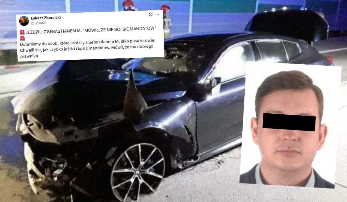 Pasażerowie Sebastiana M. relacjonują, jak woził się z nielegalnym antyradarem i chwalił się prawnikiem na zawołanie