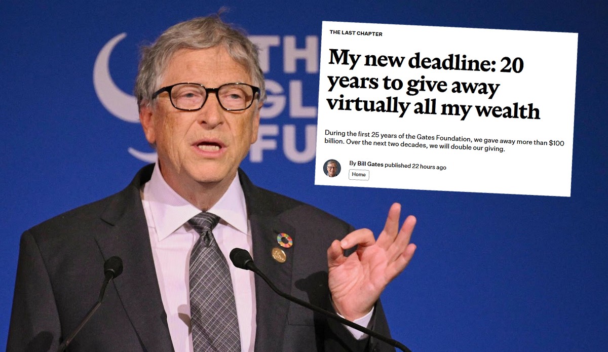 Bill Gates chce rozdać 200 miliardów dolarów do 2045 roku