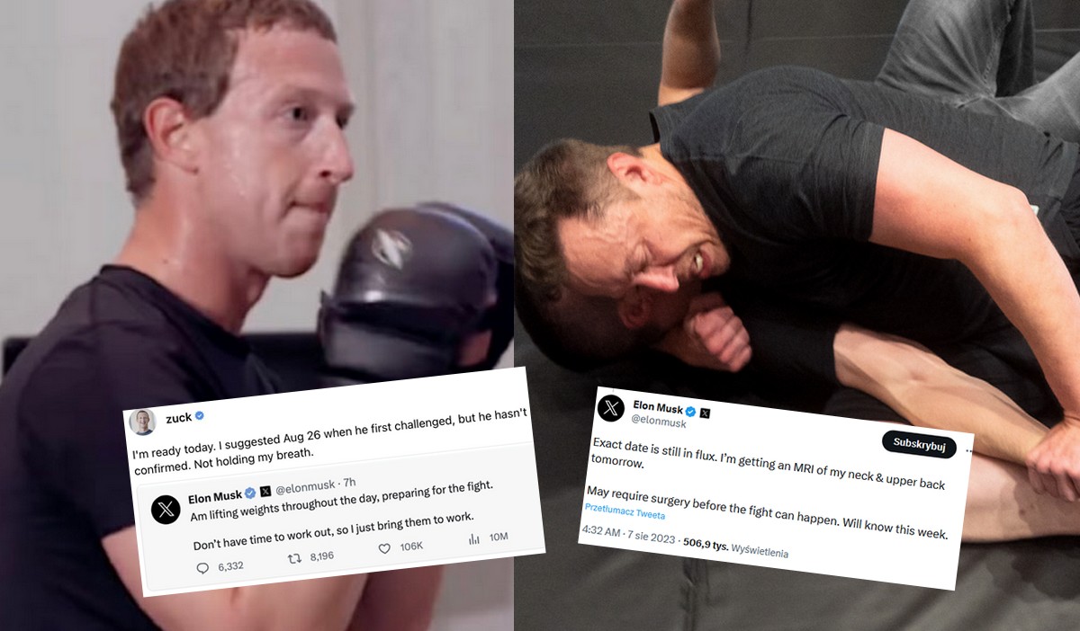 Musk potwierdza, że jego pojedynek z Zuckerbergiem się odbędzie, ale data zależy od jego stanu zdrowia