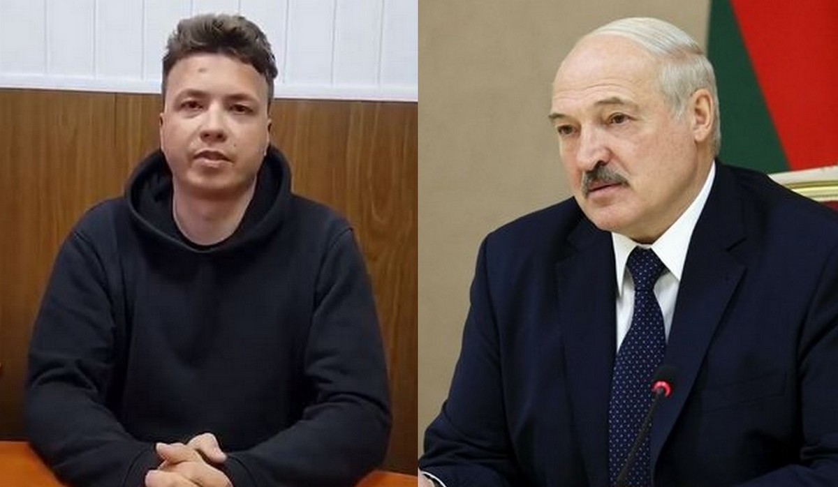 Pojawiło się nagranie z białoruskim dziennikarzem, który został porwany. Twierdzi, że jest dobrze traktowany