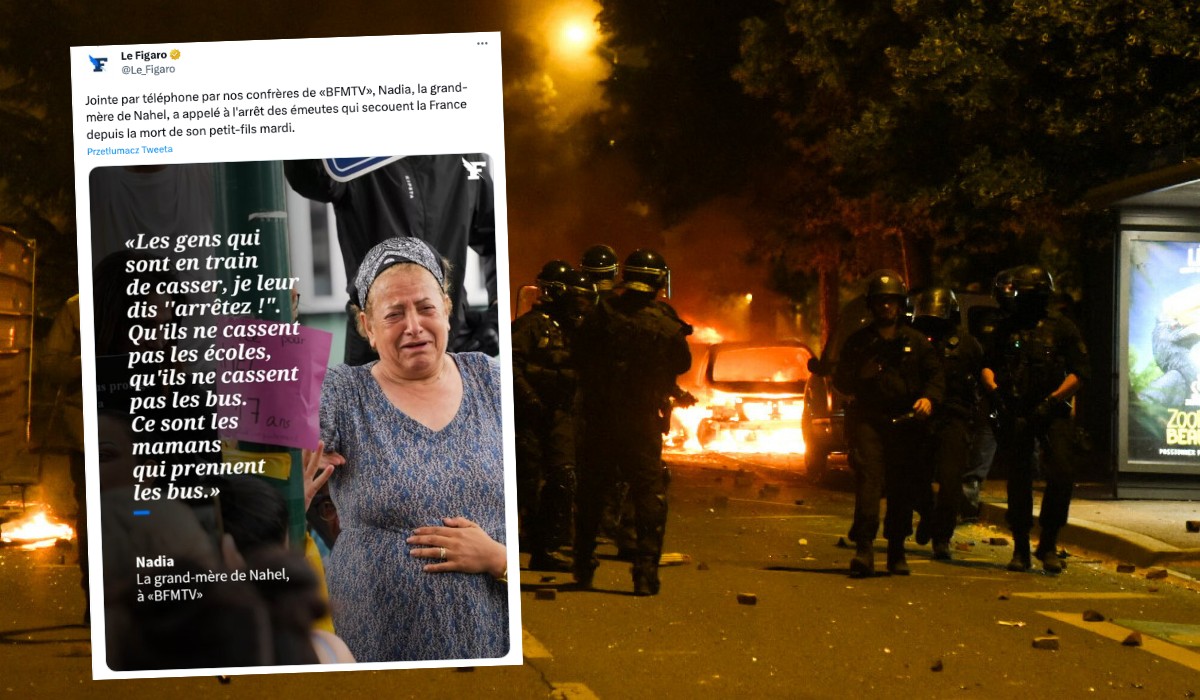 Francja: babcia zabitego nastolatka apeluje do protestujących, żeby przestali niszczyć miasta 