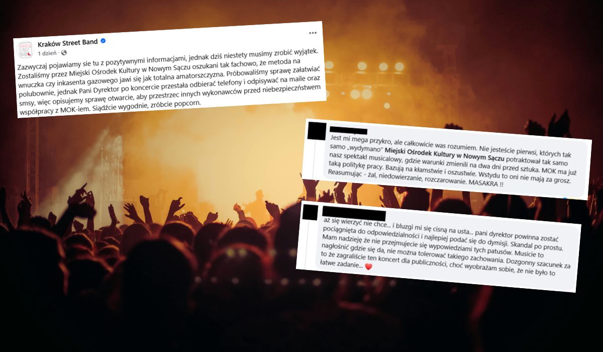 Miejski Ośrodek Kultury w Nowym Sączu oskarżony o naciąganie artystów na hajs