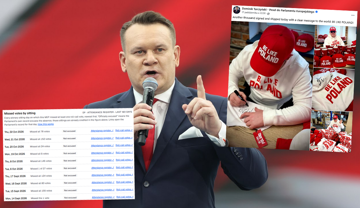 Dominik Tarczyński olał do reszty bycie europosłem na rzecz kariery influencera
