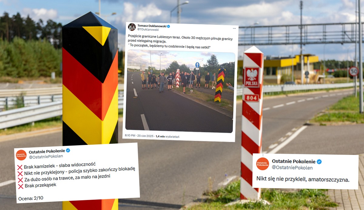 Ostatnie Pokolenie śmieszkuje z Ruchu Obrony Granic: "mało widoczne, łatwe do usunięcia, nieskuteczne"