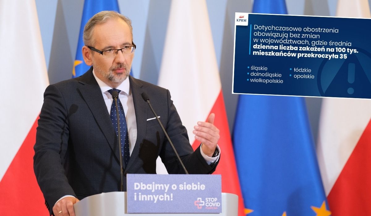 Minister ogłosił luzowanie obostrzeń, ale poluzował tylko tyci-tyci