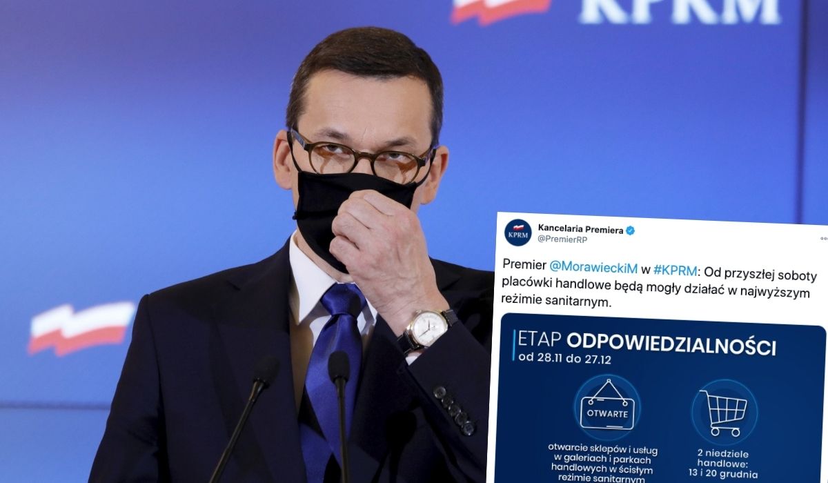 Premier zapowiada otwarcie galerii handlowych. Restauracje, kina i siłownie dalej zamknięte