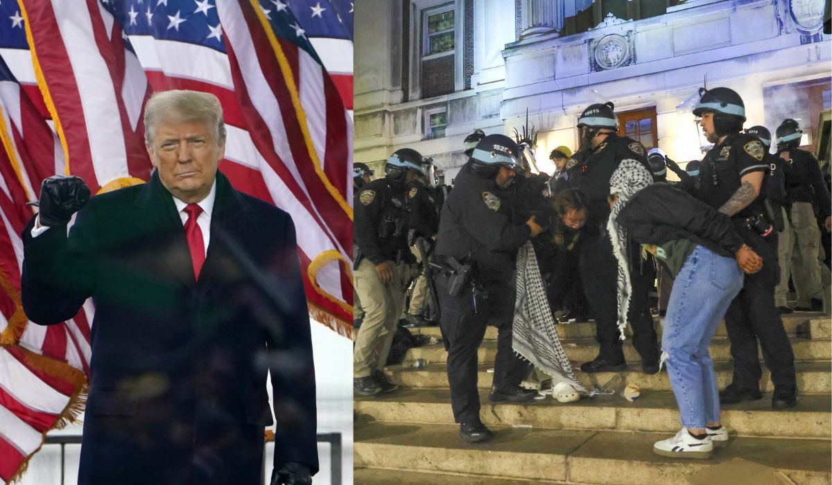 Trump zachwala masowe aresztowania studentów protestujących przeciwko zbrodniom Izraela na Palestynie