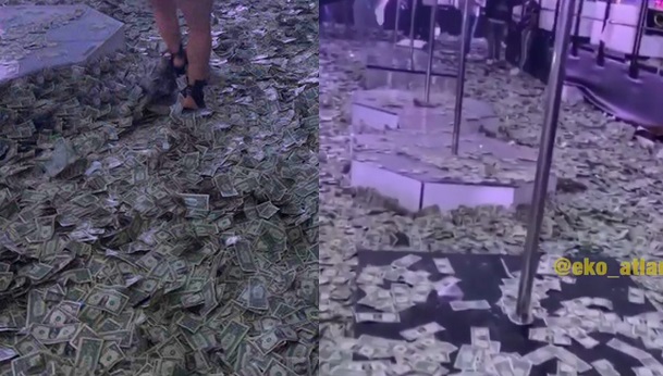 Fotki z klubów ze striptizem z nocy finału Super Bowl obiegają świat przez gołą gotówkę