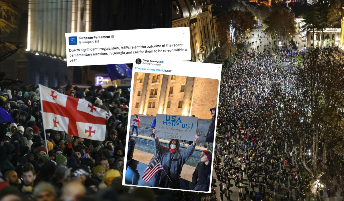 Gruzja: trwają protesty po decyzji władz, że rozmowy o przystąpieniu do UE nie będą kontynuowane