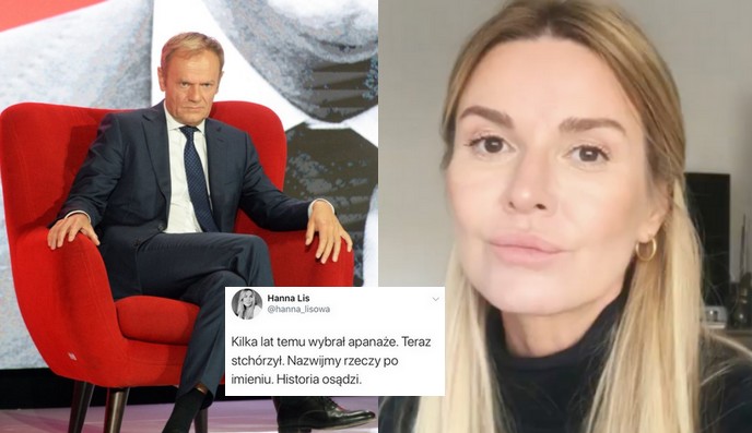 Hanna Lis o Tusku: kilka lat temu wybrał apanaże. Teraz stchórzył 