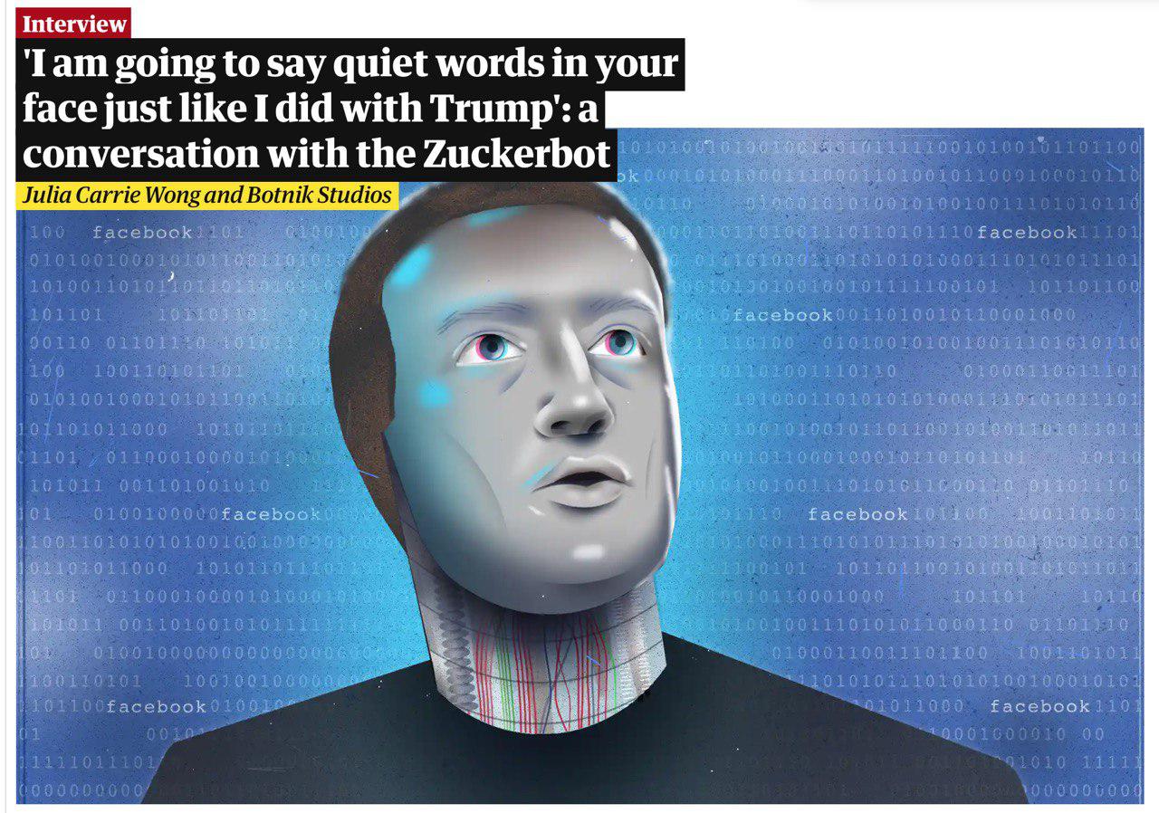 Zuckerberg odmówił wywiadu The Guardian, więc The Guardian zrobił własnego Zuckerberga
