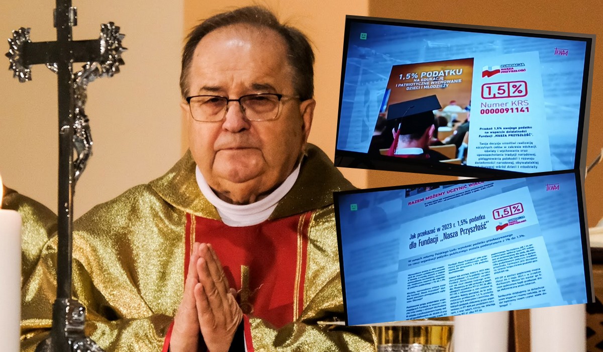 Ojciec Rydzyk prosi o więcej pieniędzy i krytykuje bogaczy, że mają "pozaszywane portfele i zamknięte serca"