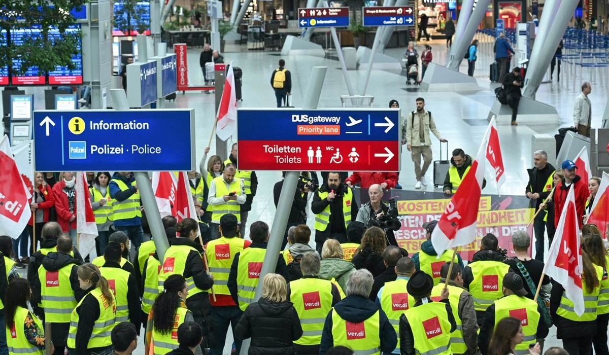 Strajk pracowników niemieckich lotnisk może wywołać utrudniania dla nawet 100 tys. osób.