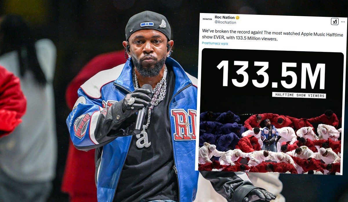 Kendrick Lamar na Super Bowl przebił historyczny rekord oglądalności Michaela Jacksona z 1993 roku