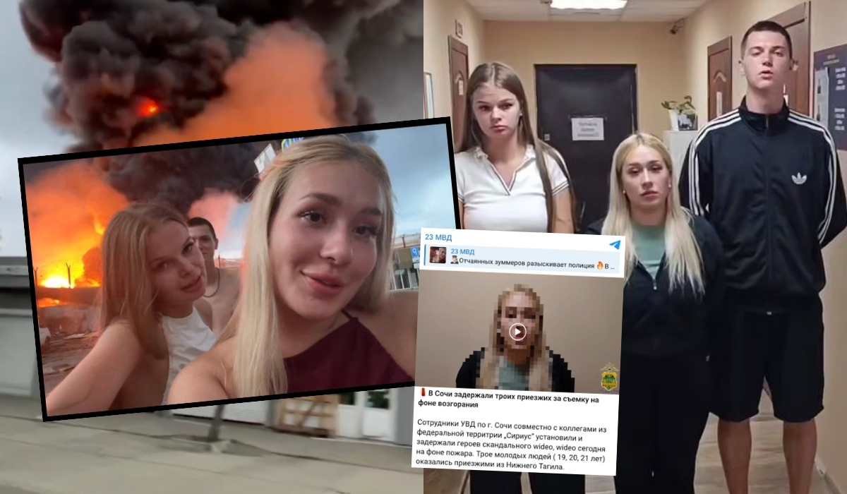 TikTokerki z Rosji zostały aresztowane za nagrywanie się na tle płonącego składu paliw