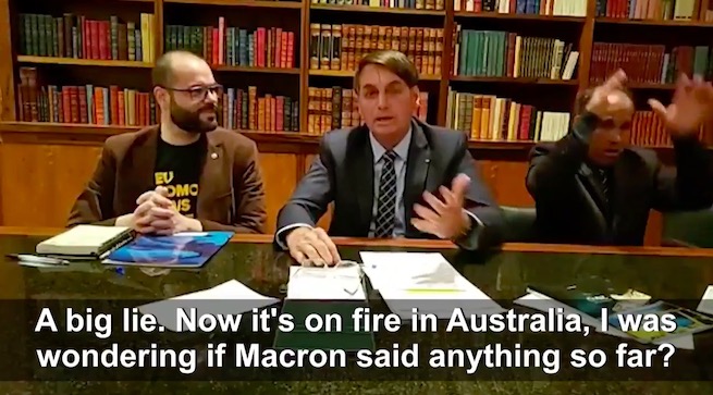 Bolsonaro: płonie Australia, czy Macron już się wypowiedział? 