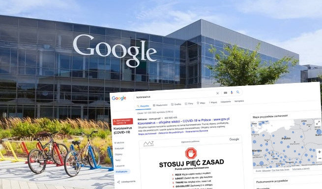 Google chce zablokować zarabianie na teoriach spiskowych o koronawirusie