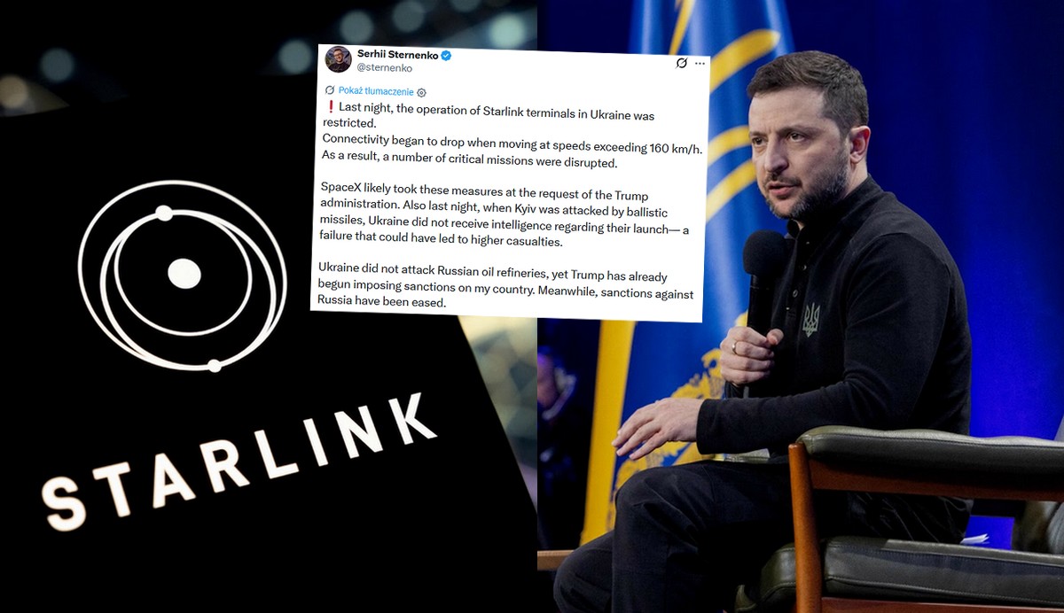 Starlink bez zapowiedzi ograniczył działanie na Ukrainie i pojawił się problem z dronami
