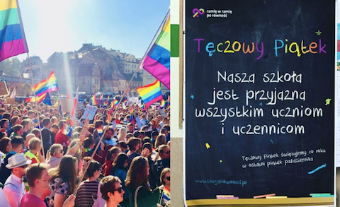 Środowiska LGBT organizują "Tęczowy piątek" w 211 polskich szkołach