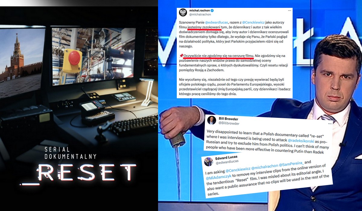 Geniusz TVP, Rachoń, atakuje własnych rozmówców z serialu "Reset", za odcinanie się od produkcji