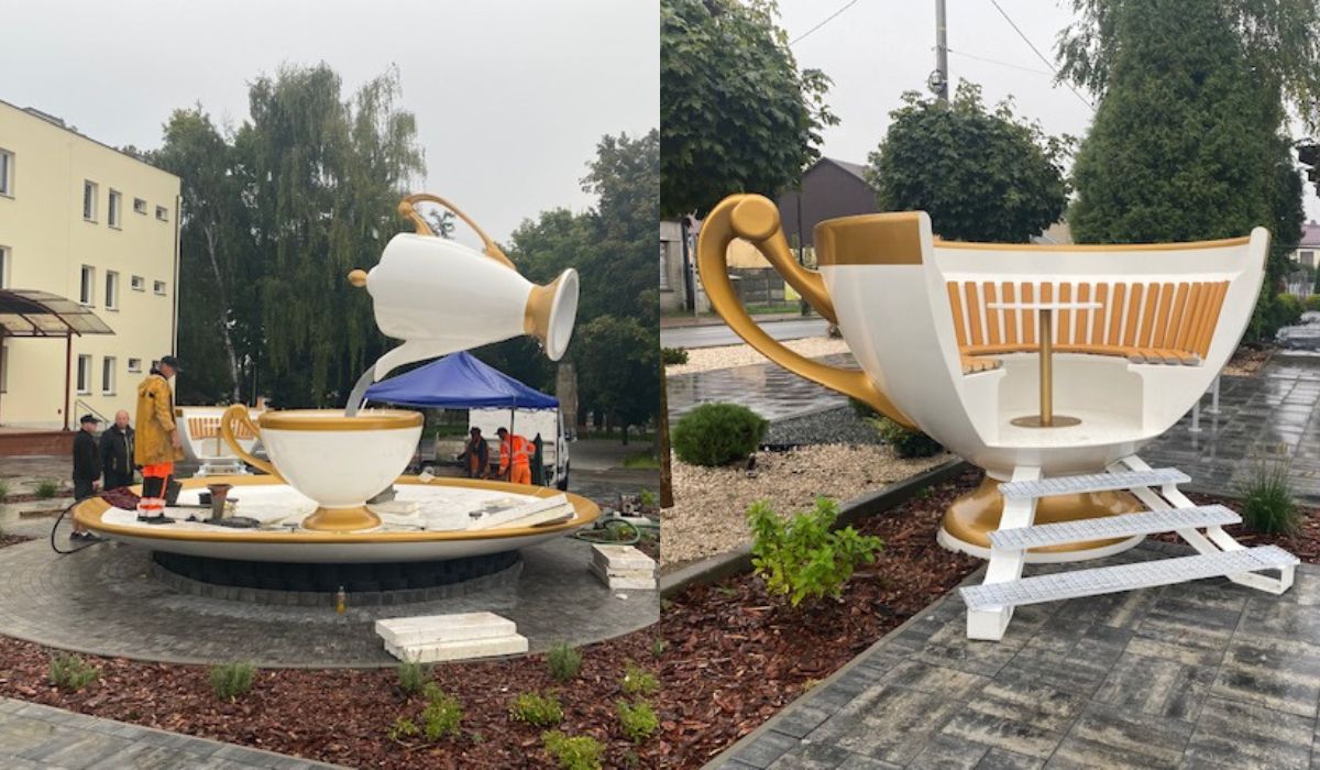 Ćmielów: porcelanowy rynek całkiem nieźle się przyjął, mieszkańcy zadowoleni