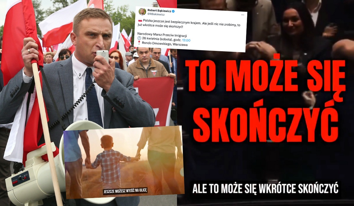 Po marszu PiS, ale przed marszem KO, Bąkiewicz wzywa na marsz przeciwko imigracji
