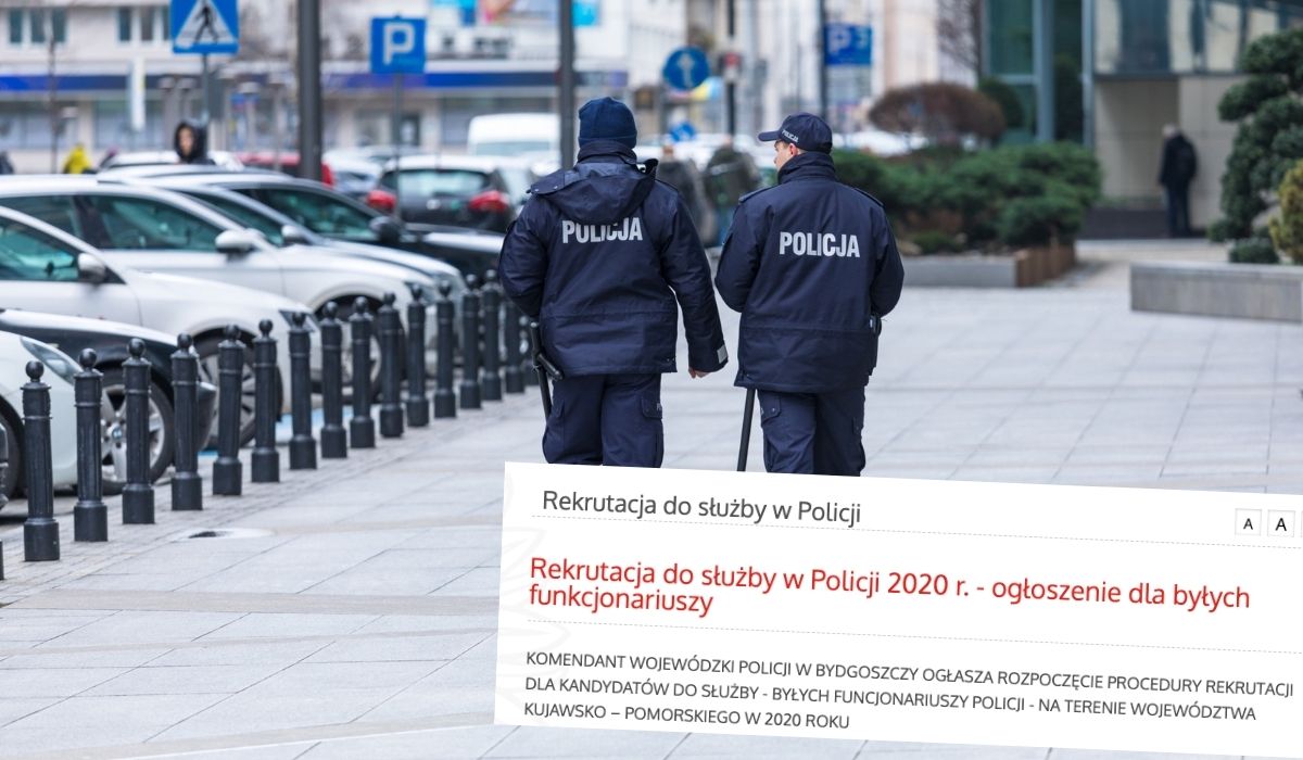 Ruszyła rekrutacja do policji, ale byłych funkcjonariuszy ¯\_(ツ)_/¯
