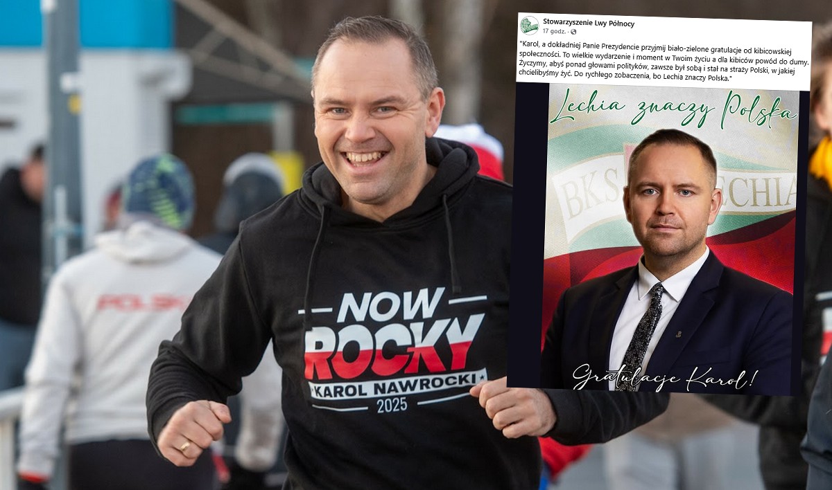 Prezydent-elekt otrzymał szczególny hołd i wyrazy poparcia od kibiców Lechii