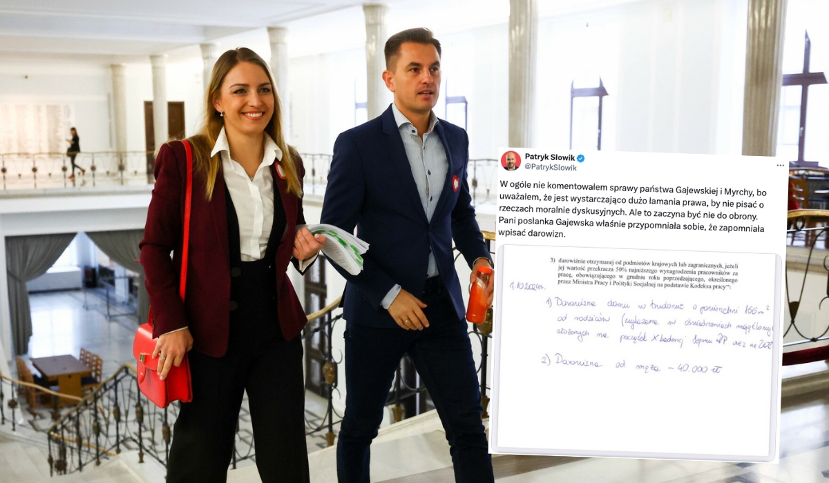 Posłanka Gajewska nagle przypomniała sobie o darowiźnie domu od rodziców i kasy od męża