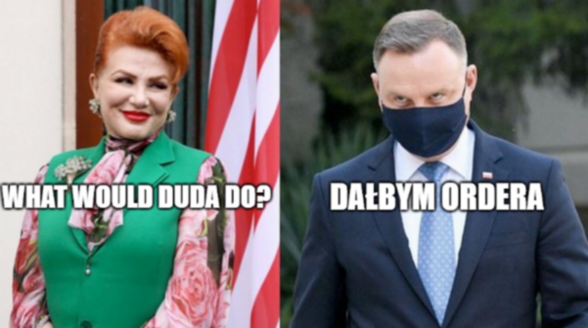 Pomimo przyjęcia wielu klapsów, prezydent odznaczy Georgettę Mosbacher orderem za zasługi