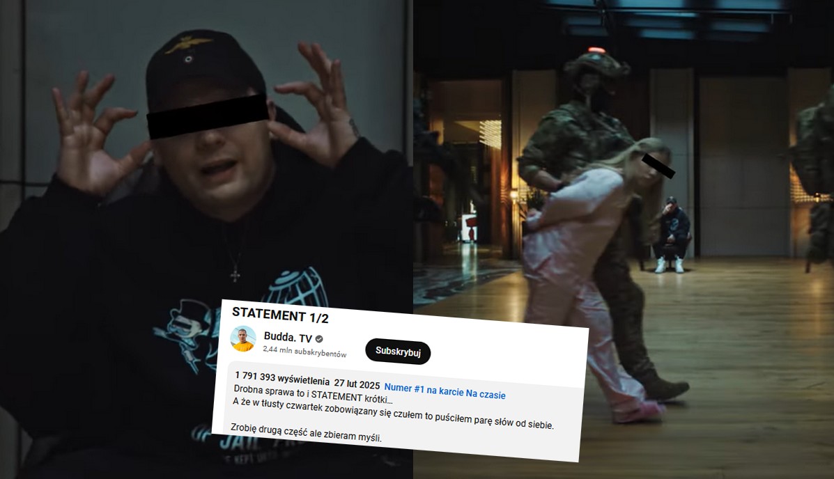 Budda po wyjściu z aresztu wyrapował swoje oświadczenie, trafił od razu na szczyt karty "na czasie"