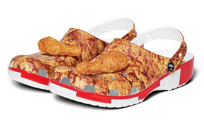 Crocsy o zapachu kurczaka KFC wyprzedały się w kilka minut