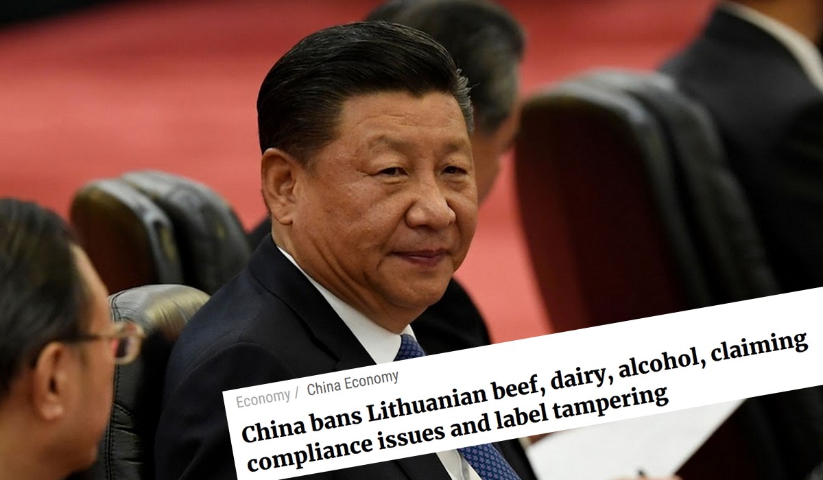 Chiny właściwie nałożyły sankcje gospodarcze Litwie za ich współpracę z Tajwanem