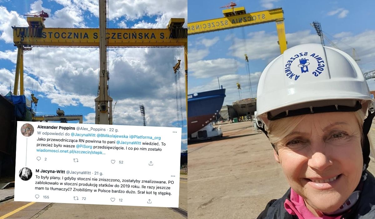 Radna PiS podzieliła się refleksją o rządowej inwestycji w szczecińskiej stoczni: s*ał kot tę stępkę