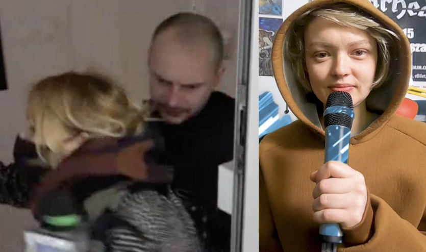 Dziennikarka TVP chciała wbić siłą na konferencję Strajku Kobiet, lecz próżne, ach próżne były to starania