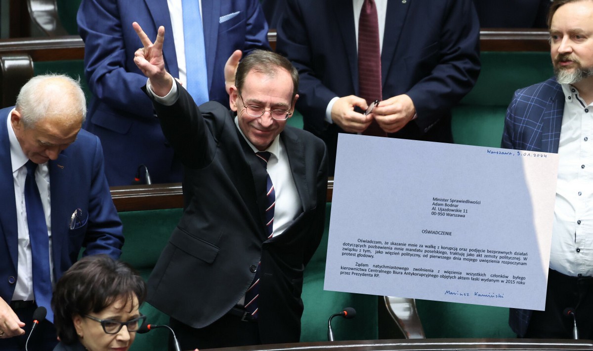 Mariusz Kamiński oświadczył, że rozpoczyna głodówkę