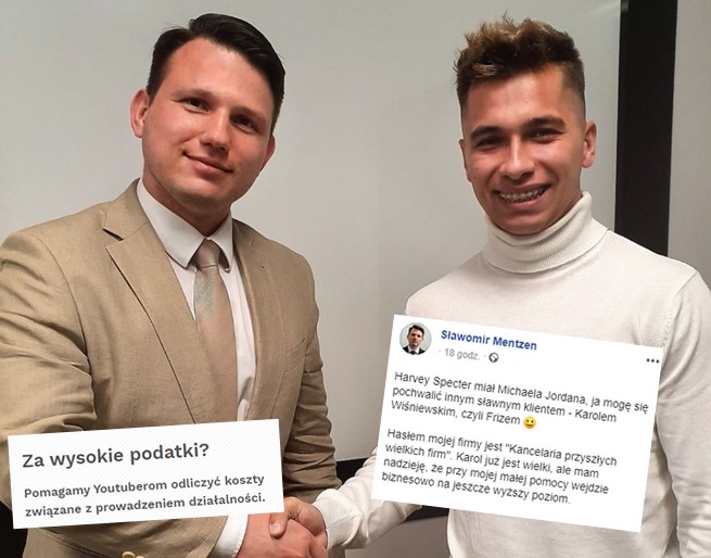 Sławomir Mentzen chwali się współpracą z YouTuberem Frizem