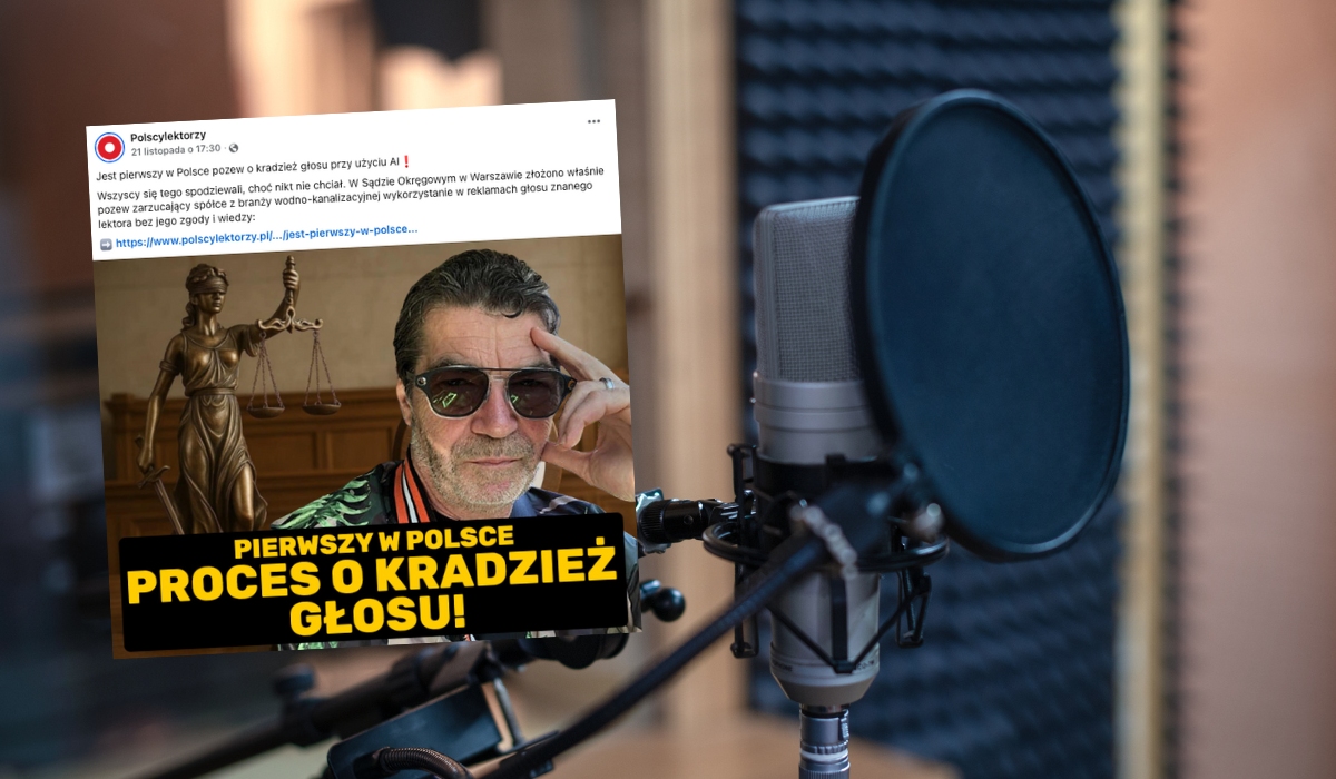 Firma produkująca szamba pozwana za kradzież głosu lektora i wykorzystanie go w reklamie przy użyciu AI 