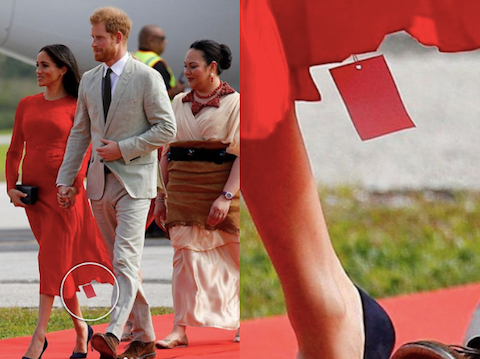 Księżna Meghan Markle w sukience z metką