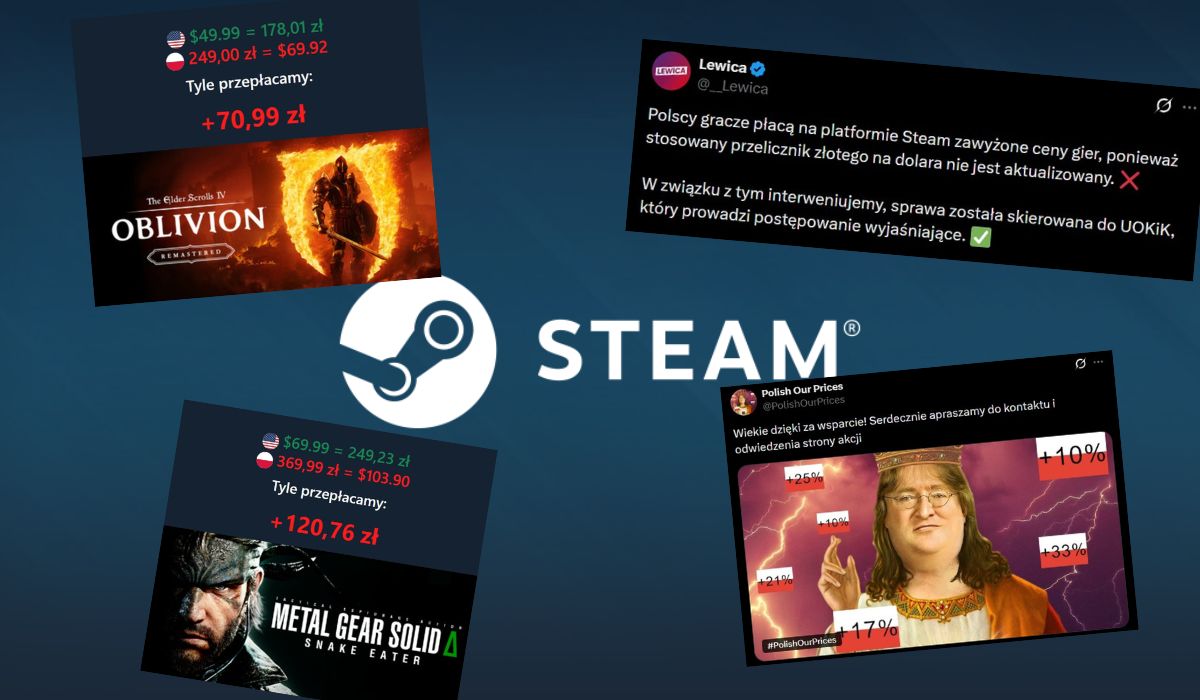 Lewica skarży się do UOKiK na wyższe ceny gier na Steamie