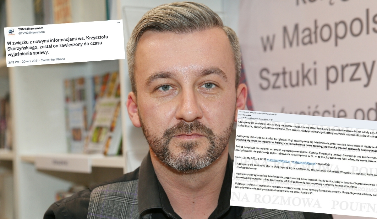 Afera w TVN: wyciekły kolejne maile i stacja zawiesiła Krzysztofa Skórzyńskiego