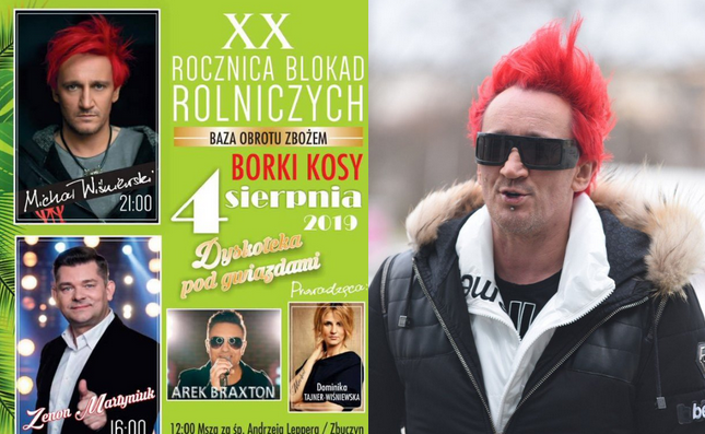 Wiśniewski i Martyniuk gwiazdami festynu z okazji 20. rocznicy blokad rolniczych Leppera